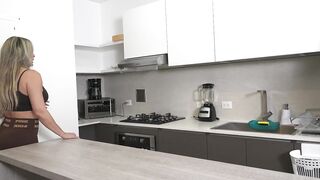 Stepmom takes the wrong pill and ends up giving her a sexual enhancer “let me help you get it off”