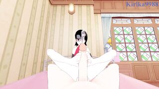 Sarada Uchiha and I have intense sex in the bedroom. – BORUTO -NARUTO NEXT GENERATIONS- POV Hentai